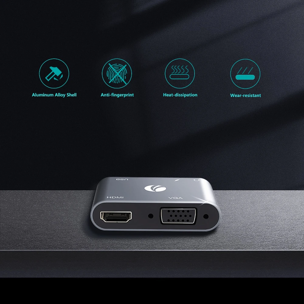 VCom докинг станция Docking Station Type-C Power Distribution 3.0 100W - HDMI, Type-C x 1, USB3.0 - CU4511 - Image 4