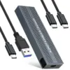 VCom външна кутия за диск Storage Case - M.2 NVMe/SATA/NGFF M/B key - 10Gbps USB3.1 Type-C/A -