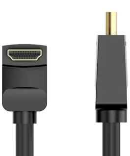 Vention Кабел HDMI Right Angle 90 Degree v2.0 M / M 4K/60Hz Gold – 2M Black –
