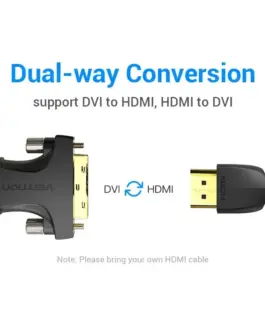Alternative view of Vention Адаптер Adapter DVI M / HDMI F Gold plated - AILB0