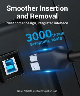 Alternative view of Vention Кабел USB 3.0 AM / BM - 0.5M Black - COOBD