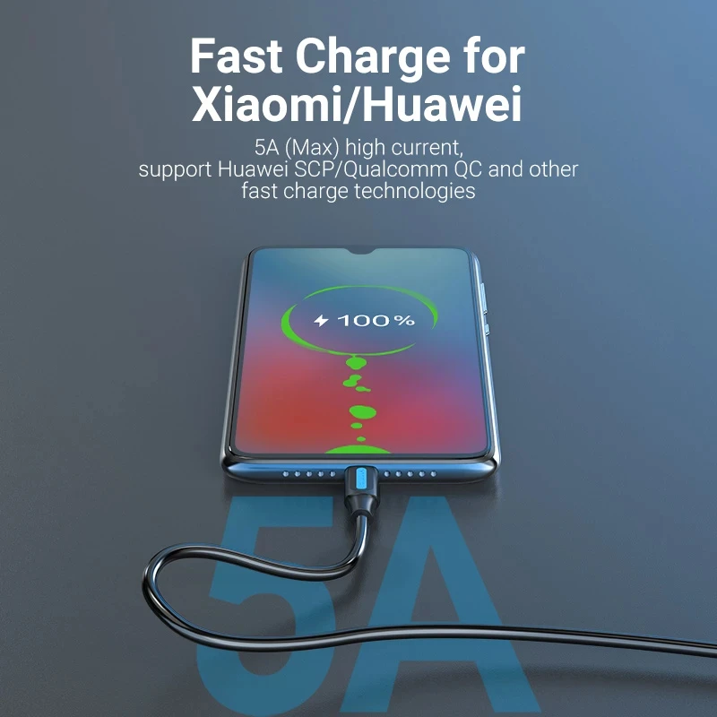 Vention Кабел USB 3.1 Type-C / USB 2.0 AM - 1M Black 5A Fast Charge - CORBF - Image 3