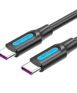 Vention Кабел USB 2.0 Type-C to Type-C - 2M Black 5A Fast Charge - COTBH