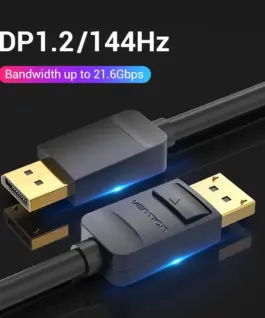 Vention Кабел Cable – Display Port v1.2 DP M / M Black 4K 5M –