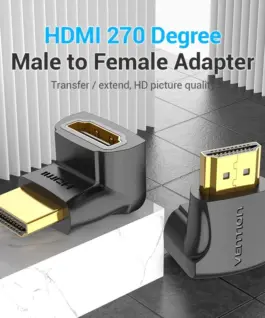 Alternative view of Vention Адаптер Adapter HDMI Right Angle 270 Degree M/F - AINB0