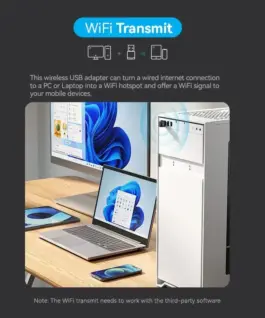 Vention безжичен адаптер WiFi USB adapter