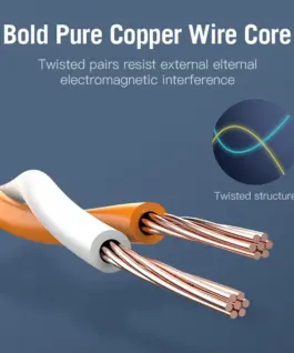 Vention Кабел LAN SSTP Cat.7 Patch Cable – 5M Black 10Gbps –