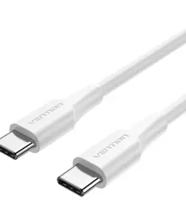 Vention Кабел USB 2.0 Type-C to Type-C - 1M White 3A Fast Charge - TAXWF