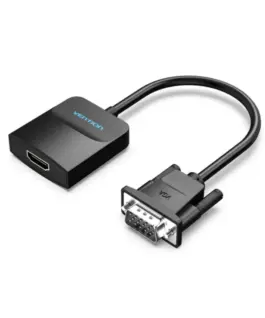 Vention адаптер Adapter VGA to HDMI with sound – Active converter with AUX-in and Micro USB power –