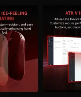 VXE професионална геймърска мишка Wireless Gaming Mouse MAD R 8K SET – Omron Optical Microswitches