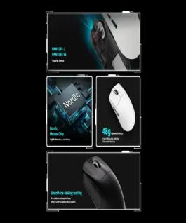VXE професионална геймърска мишка Wireless Gaming Mouse Dragonfly R1 1K – Huano Ice Berry Pink Dot Switches