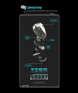 VXE професионална геймърска мишка Wireless Gaming Mouse Dragonfly R1 1K – Huano Ice Berry Pink Dot Switches