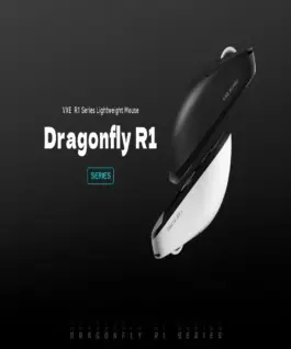 Alternative view of VXE професионална геймърска мишка Wireless Gaming Mouse Dragonfly R1 SE+ - Huano Blue Glow V2, Black