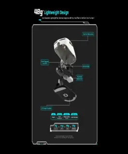 VXE професионална геймърска мишка Wireless Gaming Mouse Dragonfly R1 SE+ – Huano Blue Glow V2