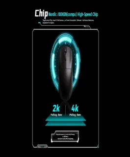 VXE професионална геймърска мишка Wireless Gaming Mouse Dragonfly R1 SE+ – Huano Blue Glow V2