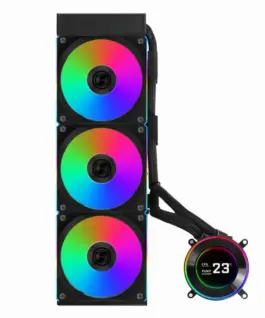 Alternative view of Охладител за процесор Lian Li HydroShift II LCD-C 360CL ARGB - Черен