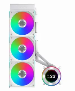 Alternative view of Охладител за процесор Lian Li HydroShift II LCD-C 360CL ARGB - Бял