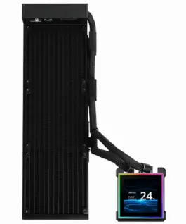 Alternative view of Охладител за процесор Lian Li HydroShift II LCD-S 360N Fanless ARGB - Черен