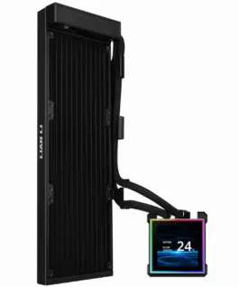 Охладител за процесор Lian Li HydroShift II LCD-S 360N Fanless ARGB - Черен