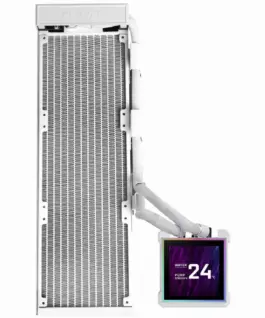 Alternative view of Охладител за процесор Lian Li HydroShift II LCD-S 360N Fanless ARGB - Бял