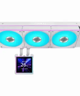 Alternative view of Охладител за процесор Lian Li HydroShift II LCD-S 360CL RGB - Бял