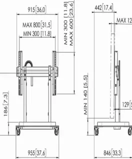 Alternative view of Моторизирана стойка за дисплей, с ръчно управление, RISE 5200