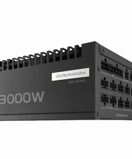 Alternative view of Захранващ блок ASUS Pro WS 3000W 80+ Platinum PCIe 5.1, Fully Modular