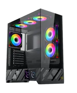 Xigmatek кутия Case E-ATX - Alphard Pro - 6 inch LCD Display 6 ARGB Fans