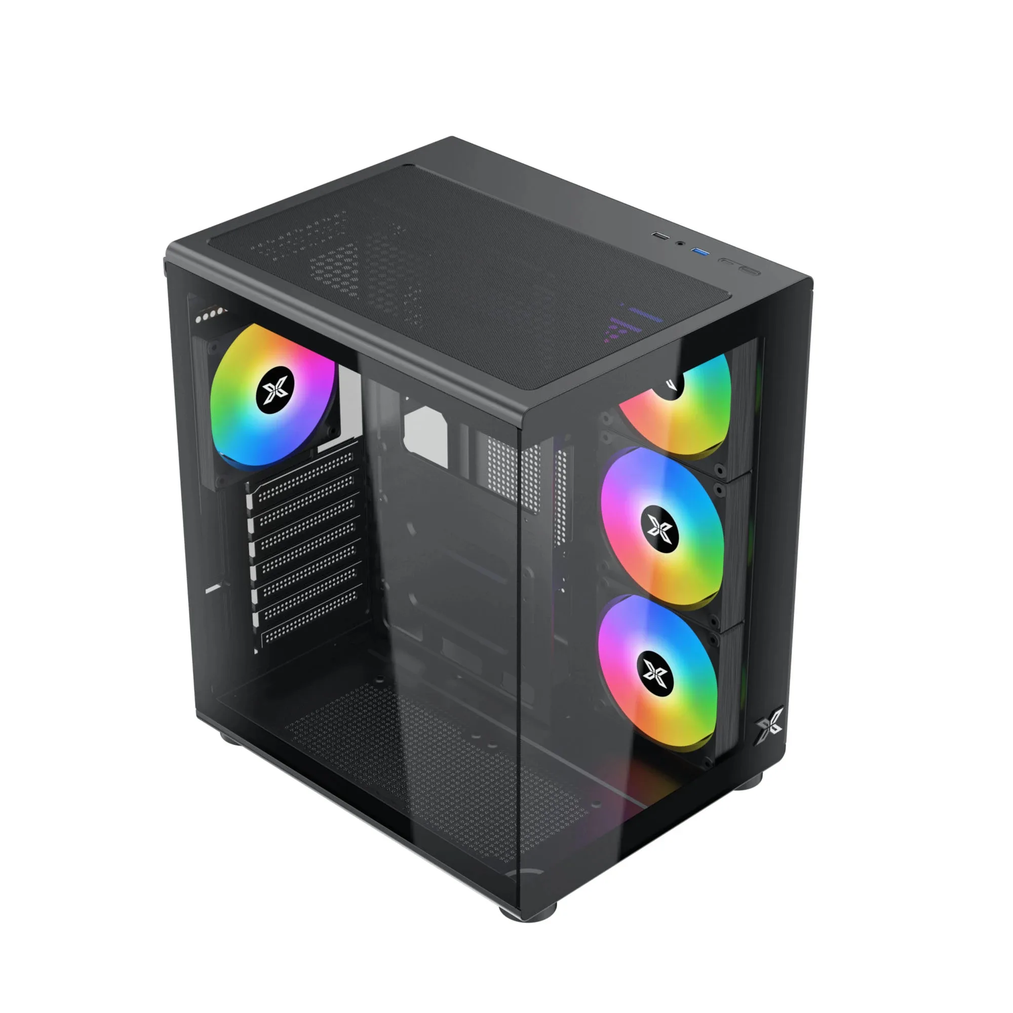 Xigmatek кутия Case ATX - Aqua Compact Air - 4 ARGB Fans - Image 12