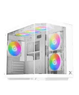 Xigmatek кутия Case mATX - Cubi M Arctic - 6 ARGB Fans
