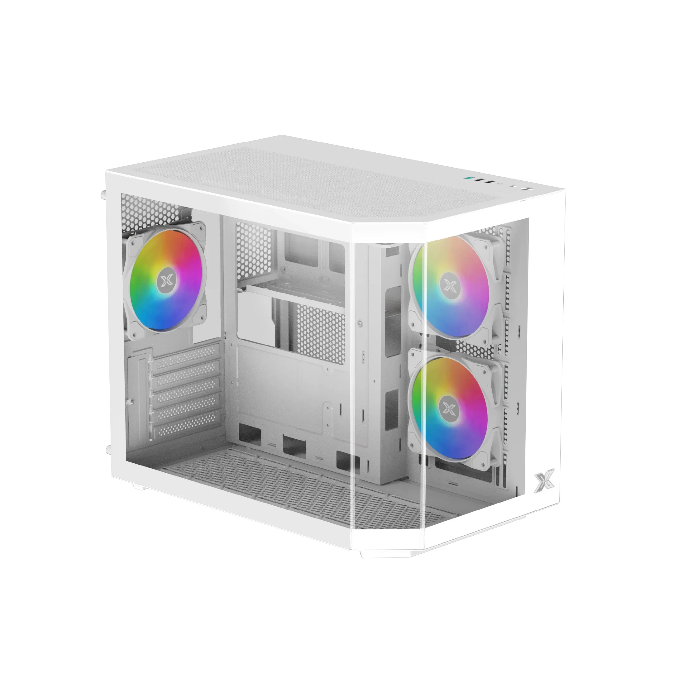Xigmatek кутия Case mATX - Cubi M Arctic - 6 ARGB Fans - Image 12
