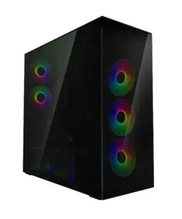 Кутия за компютър за компютър Arctic Xtender VG - Black Mid-Tower