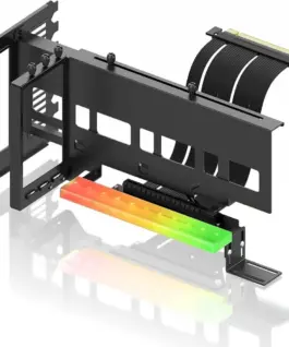 Брекет за вертикален монтаж на GPU EZDIY-FAB ARGB PCIe 4.0 Riser Cable