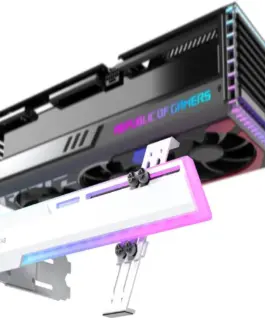 Държач за графична карта EZDIY-FAB ARGB - Бял