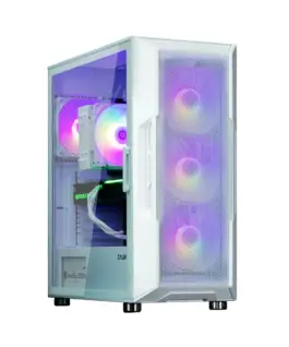 Zalman кутия Case ATX – i3 NEO ARGB White – Mesh