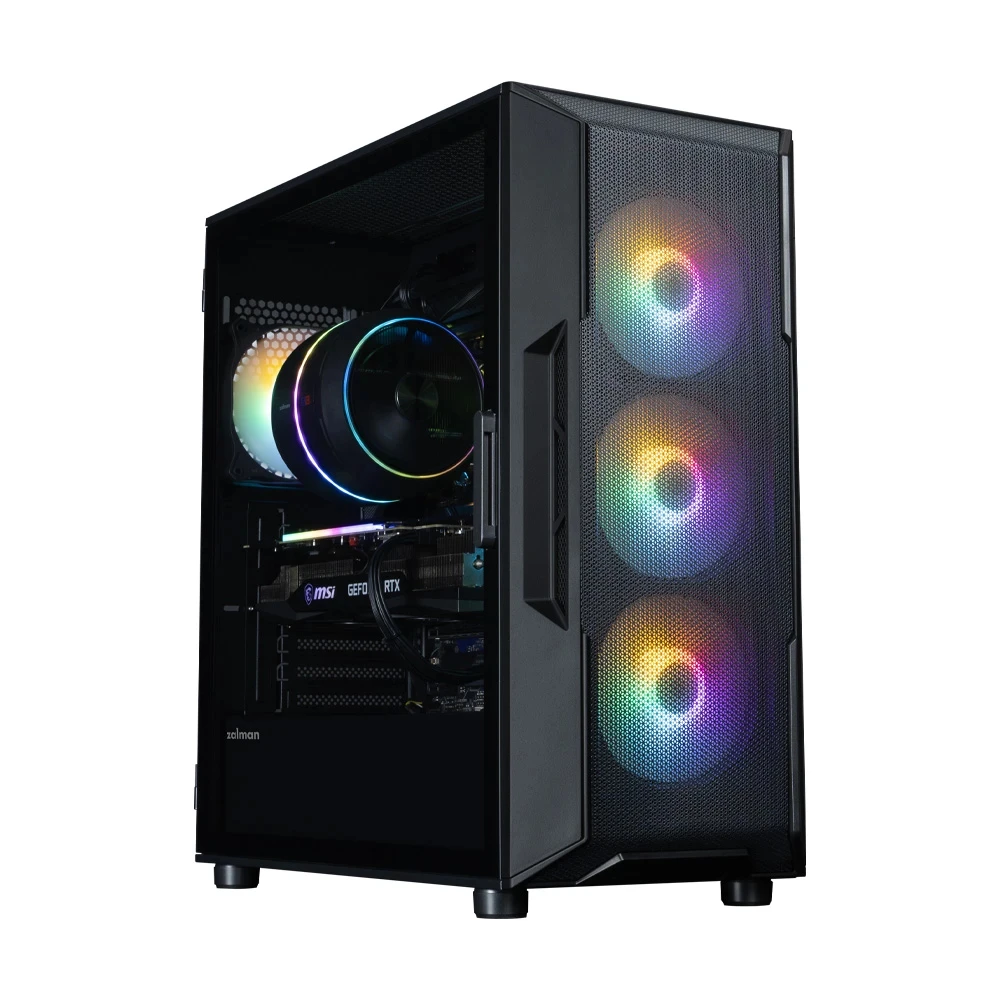 Zalman кутия Case ATX - I3 NEO V2 Black - RGB, Mesh - Image 2