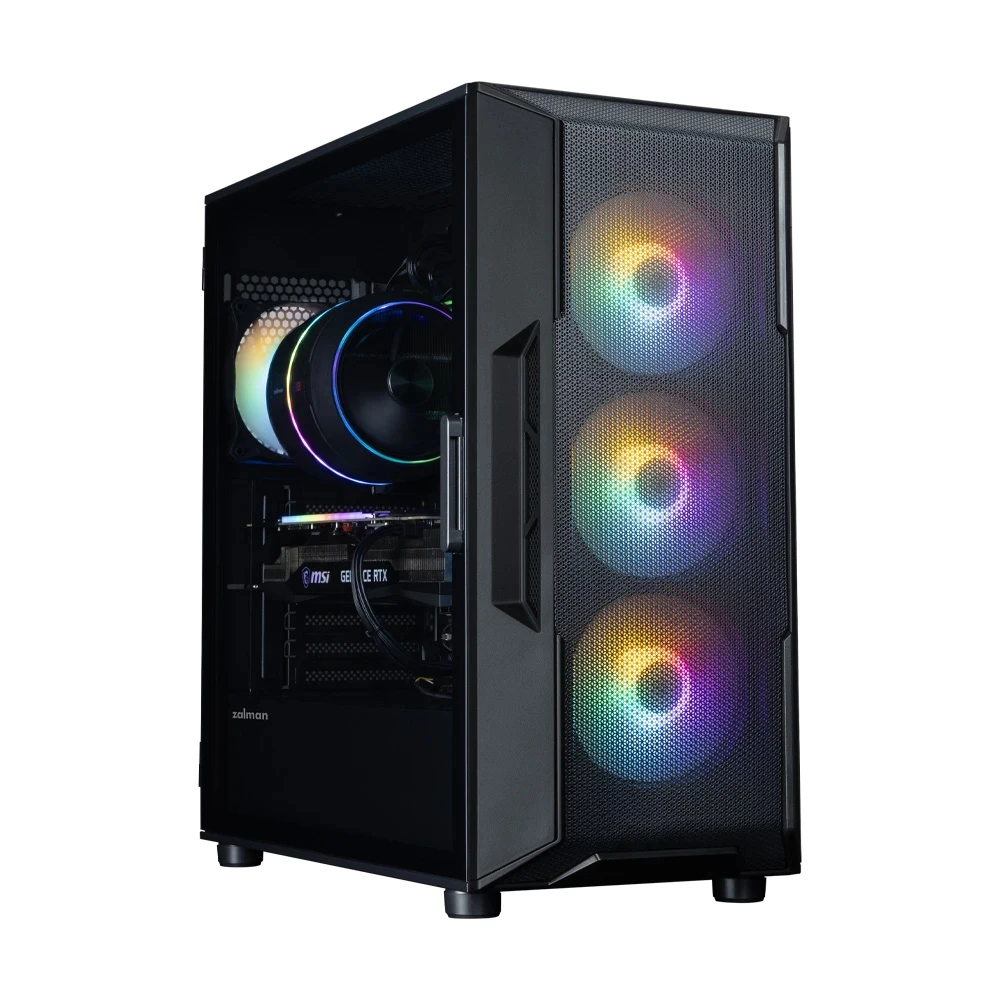 Zalman кутия Case ATX - I3 NEO V2 Black - RGB, Mesh - Image 3