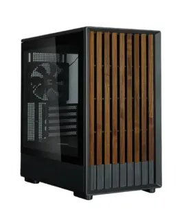 Alternative view of Zalman кутия Case mATX - P10 NAMU BLACK - Wood, USB-C