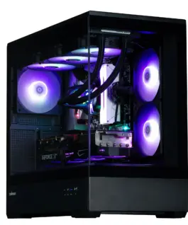 Zalman кутия Case mATX - P30 Black - aRGB Tempered Glass