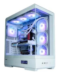 Zalman кутия Case ATX – P50 DS White – Digital Display