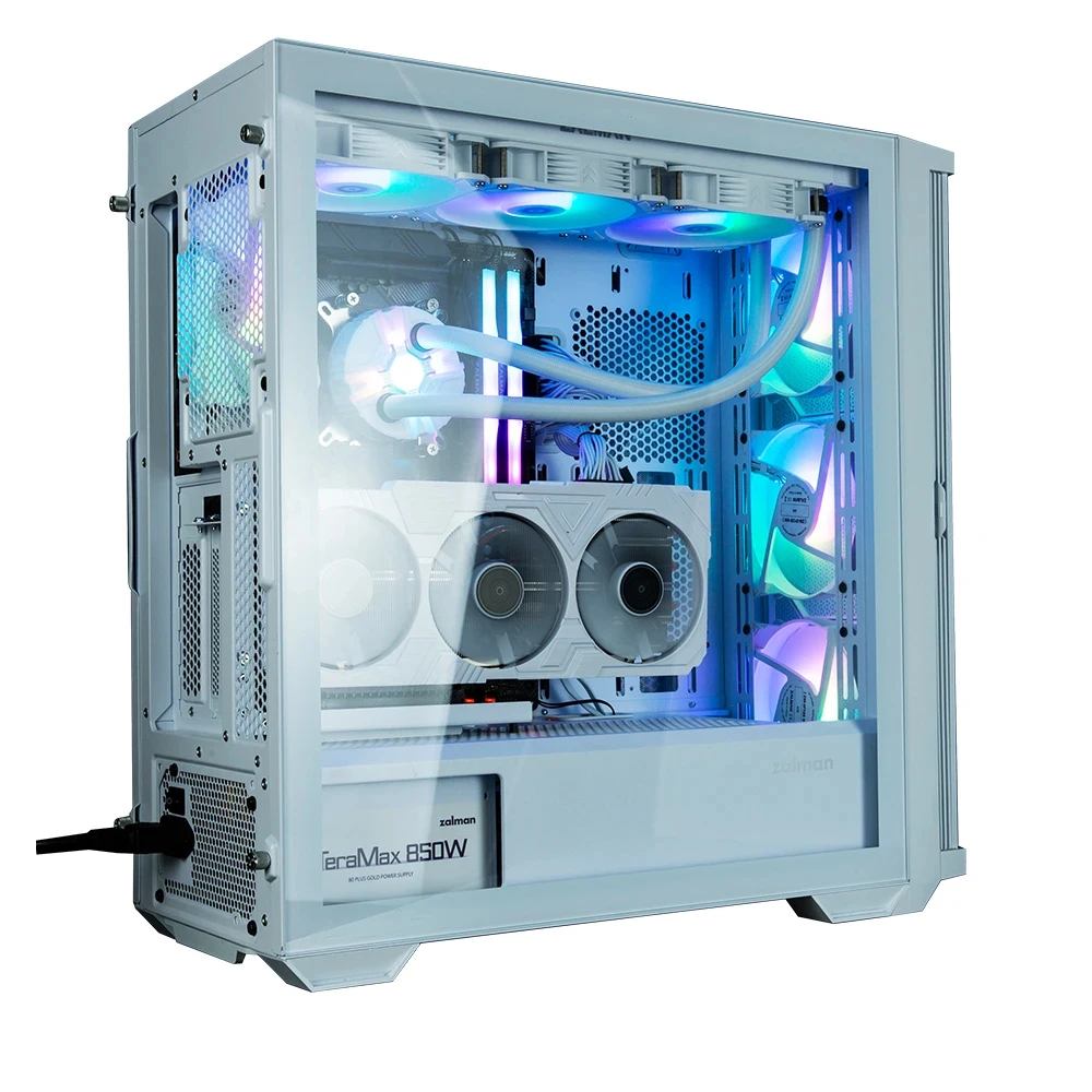 Zalman кутия Case EATX - Z10 DUO White - Mesh/Tempered Glass - Image 4