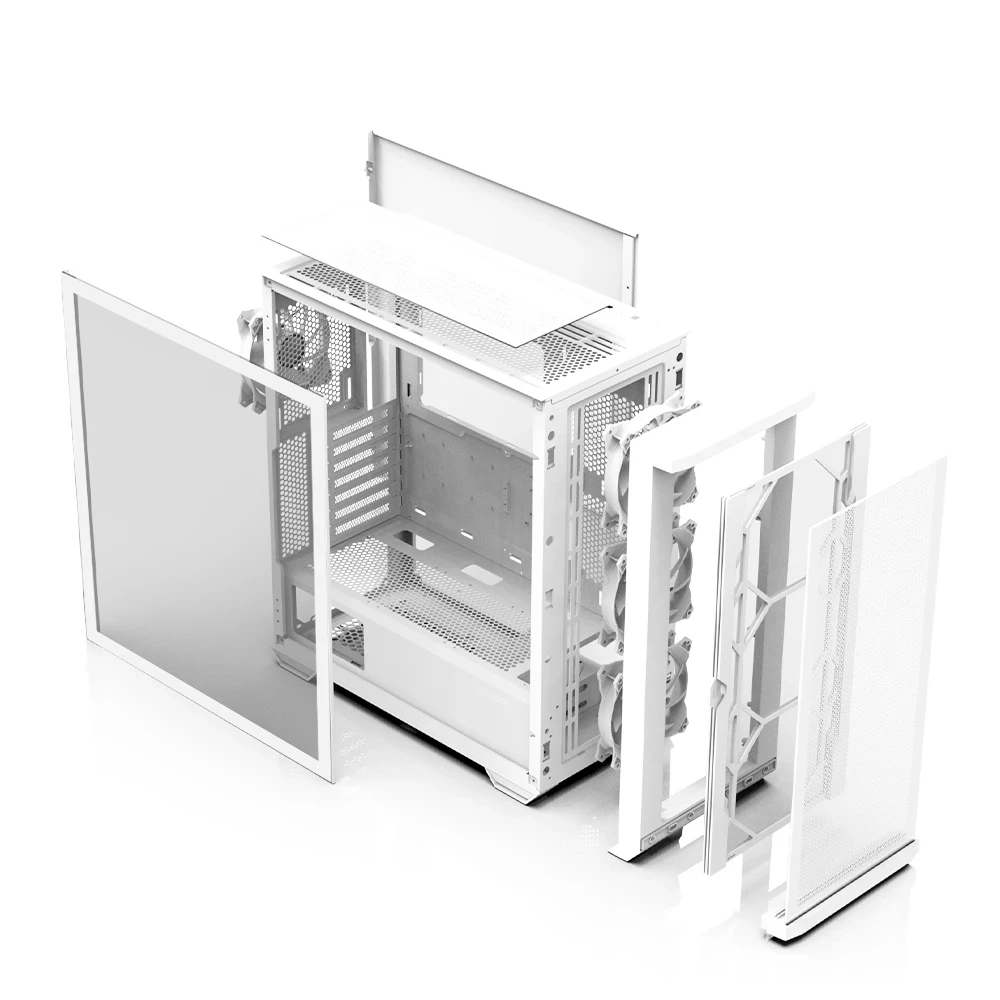 Zalman кутия Case EATX - Z10 DUO White - Mesh/Tempered Glass - Image 5