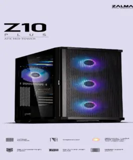 Alternative view of Zalman кутия Case EATX - Z10 PLUS - Tempered Glass