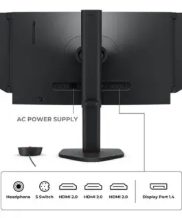 Alternative view of Монитор ZOWIE XL2566 Plus 400Hz DyAc, TN, 24.1inch, Wide, Full HD, HDMI, DP, Черен