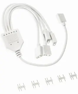 Alternative view of Кабел Kolink ARGB 1-4 Сплитер - 30 cm Бял