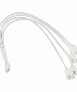 Alternative view of Кабел Kolink PWM 1-4 Сплитер - 35 cm, оплетен, Бял