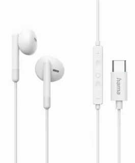 HAMA Слушалки "Season II" USB-C накрайници микрофон защита от прегъване на кабел