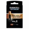 Алкална батерия DURACELL OPTIMUM MX2400 LR03 AAA /4 бр. в блистер/ 1.5V