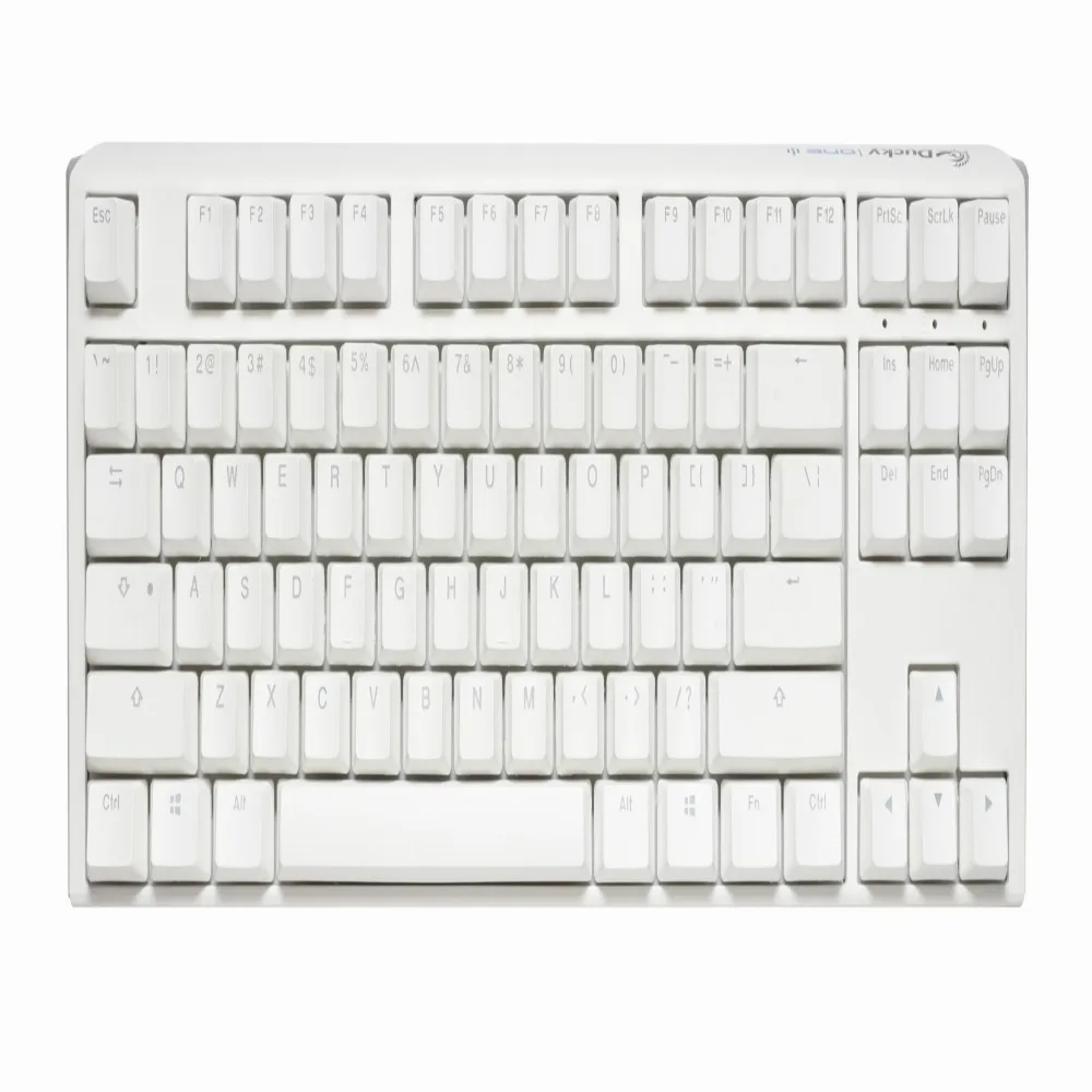 Геймърскa механична клавиатура Ducky One 3 Pure White TKL Hotswap Cherry MX Clear, RGB, PBT Keycaps - Image 2