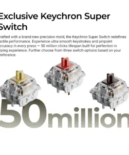 Геймърска Механична клавиатура Keychron C1 Pro 8K QMK - Super Brown Switch - Image 4